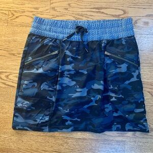 Stoic Camouflage Skort Blue Size XS